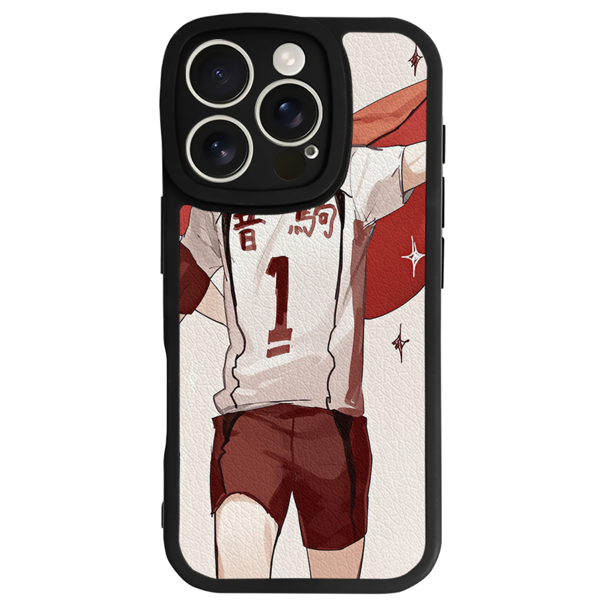 （画像用） ハイキュー!! Haikyu!! 【iPhone 16シリーズ対応】シリコンスマホケース（レザー調） 材質：シリコン